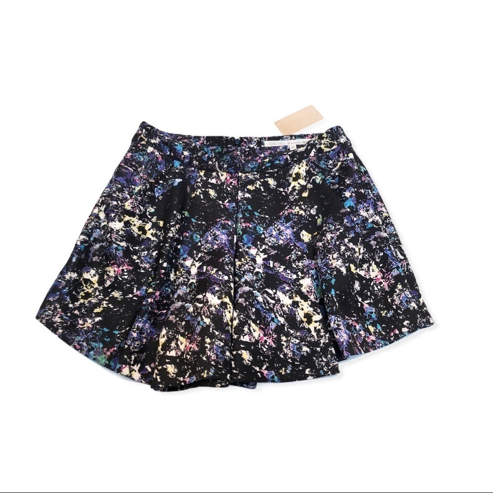 RACHEL ROY Black Skorts With Muti Color Pr…